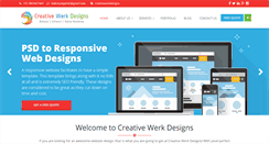 Desktop Screenshot of creativewerkdesigns.com
